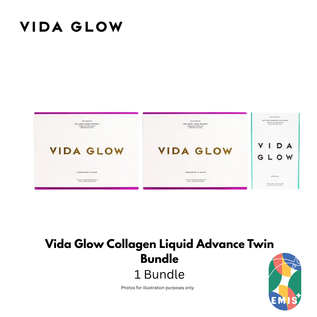 Vida Glow Collagen Liquid Advance Bundle with Free Marine Collagen — General Health available at EMIS+ Singapore (emis.asia)