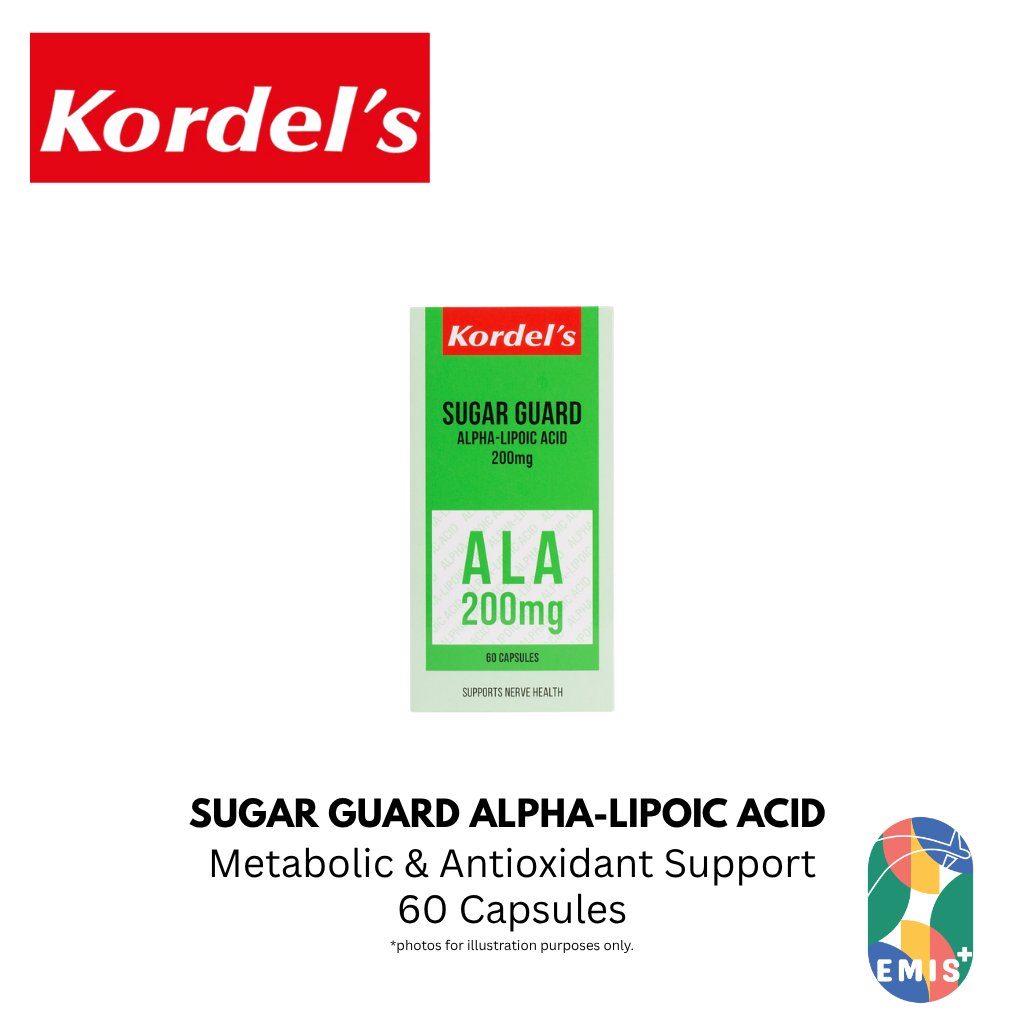 KORDEL’S SUGAR GUARD ALPHA-LIPOIC ACID 200 mg – product detail view 3 | EMIS+ Singapore medical supplies