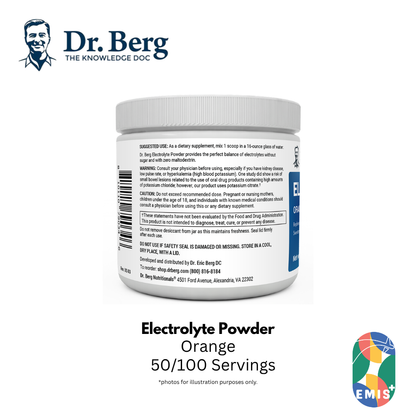 Dr. Berg Electrolyte Powder with 1000 mg of Potassium and Magnesium - Ultimate Hydration Support