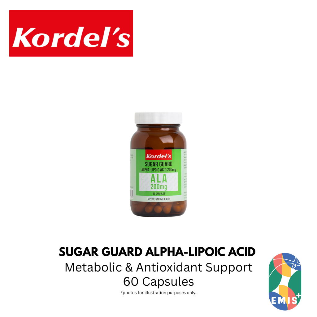 KORDEL’S SUGAR GUARD ALPHA-LIPOIC ACID 200 mg – product detail view 5 | EMIS+ Singapore medical supplies