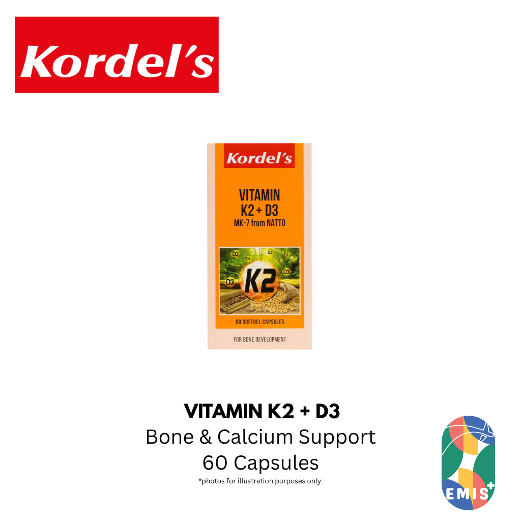 KORDEL’S VITAMIN K2 + D3 – product detail view 4 | EMIS+ Singapore medical supplies