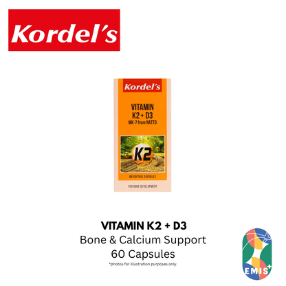 KORDEL’S VITAMIN K2 + D3 – product detail view 4 | EMIS+ Singapore medical supplies