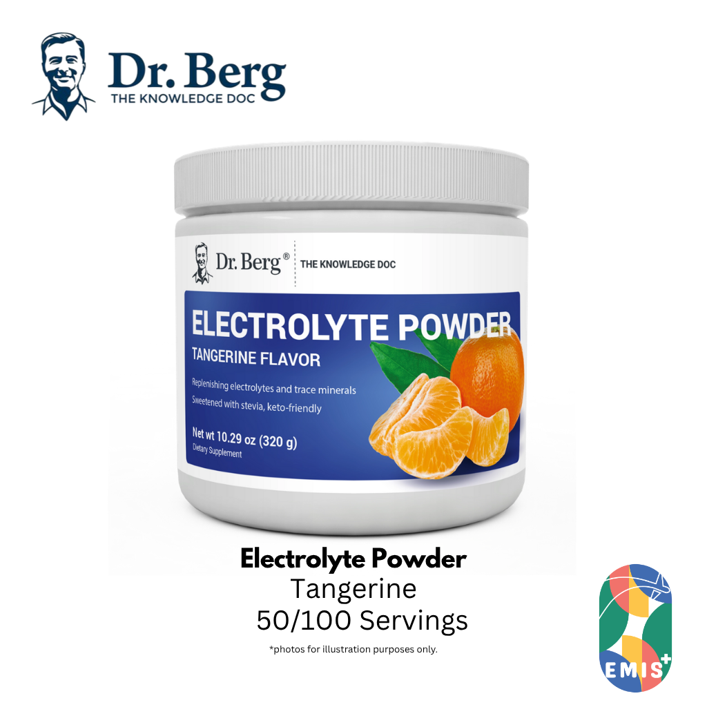 Dr. Berg Electrolyte Powder with 1000 mg of Potassium and Magnesium - Ultimate Hydration Support
