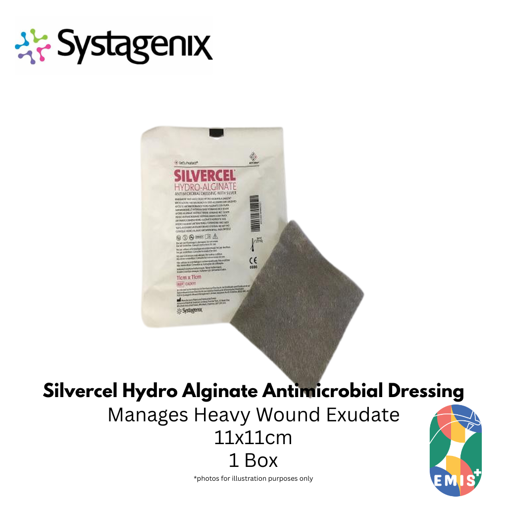 3M Systagenix Silvercel Hydro-Alginate Dressing 11x11cm — product image 4, EMIS+ Singapore medical supplies