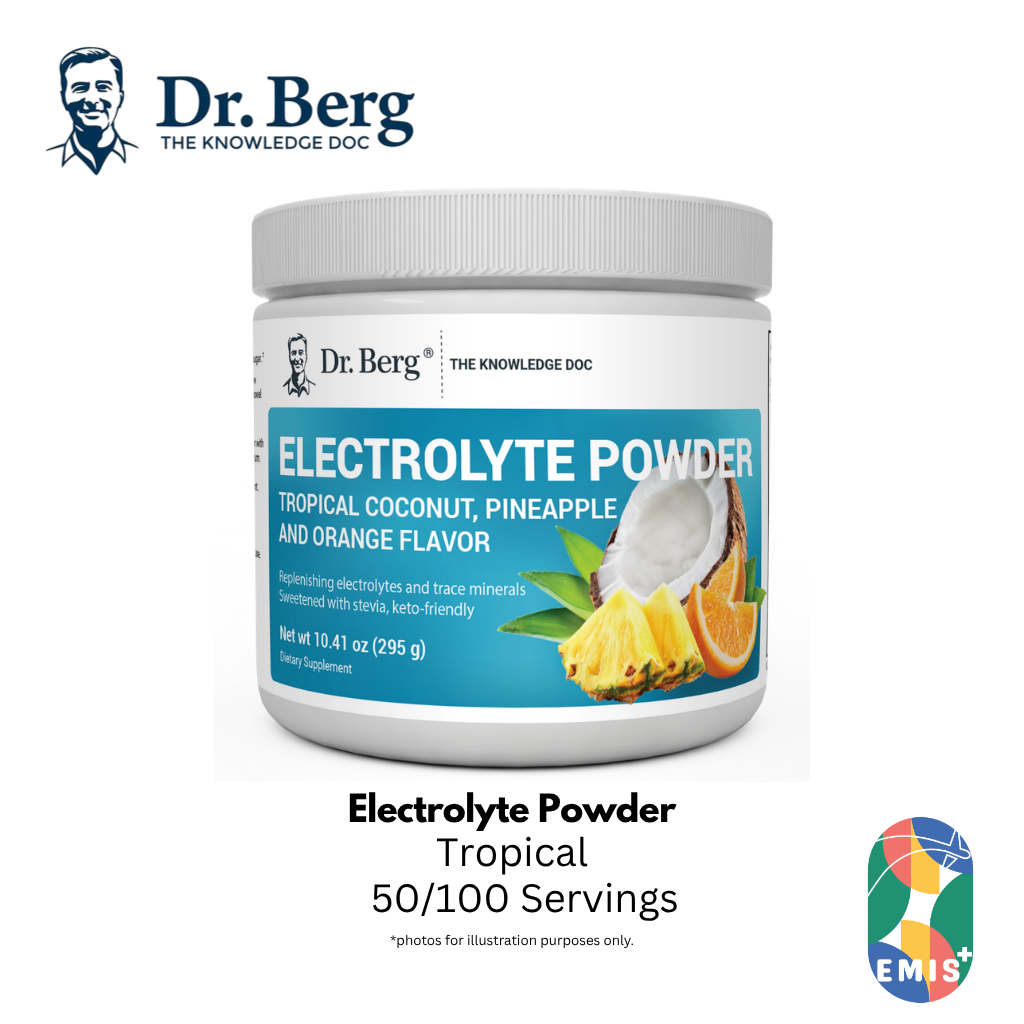 Dr. Berg Electrolyte Powder with 1000 mg of Potassium and Magnesium - Ultimate Hydration Support