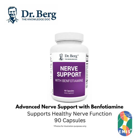 Dr Berg Advanced Nerve Support with Benfotiamine - 90 Capsules for Healthy Nerves – Buy in Singapore | EMIS+ Medical Supplies