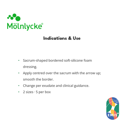 Mepilex Border Sacrum Foam Dressing