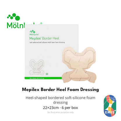 Mepilex Border Heel Foam Dressing