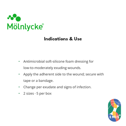 Mepilex Ag Antimicrobial Foam Dressing