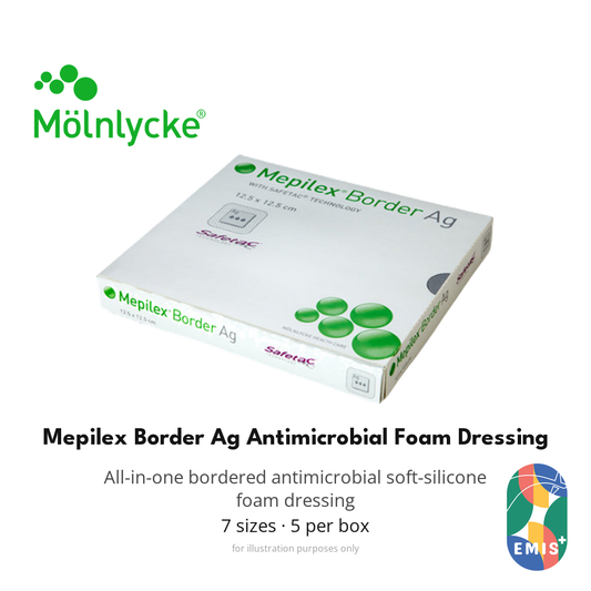 Mepilex Border Ag Antimicrobial Foam Dressing
