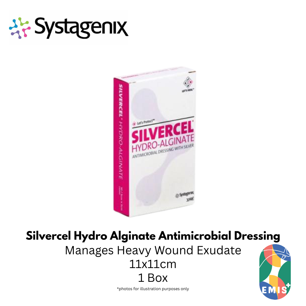 3M Systagenix Silvercel Hydro-Alginate Dressing 11x11cm — product image 3, EMIS+ Singapore medical supplies