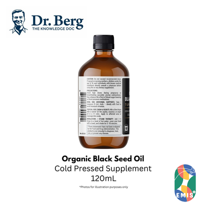Dr Berg Organic Black Seed Oil 4 fl oz Nigella Sativa Cold Pressed Supplement – product image 2 | EMIS+ Singapore