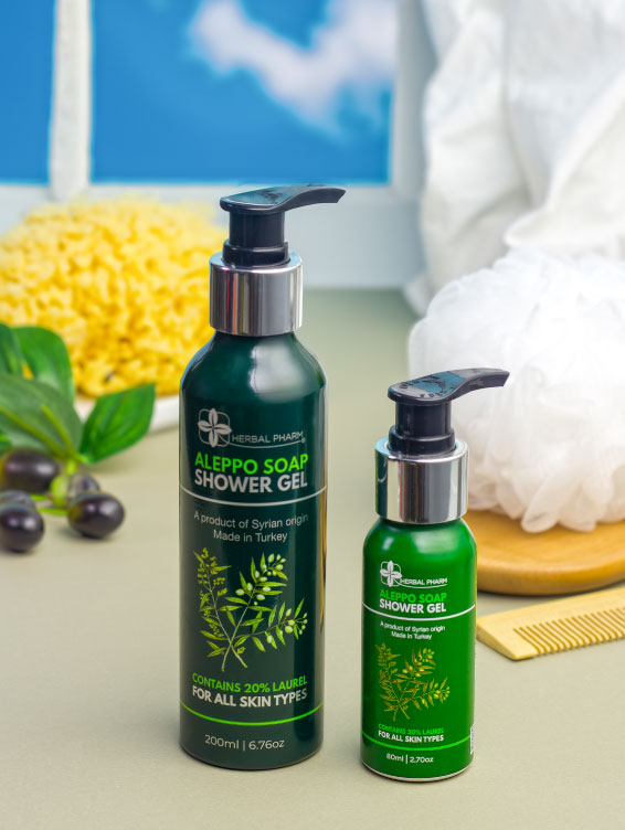 Herbal Pharm Aleppo Soap Shower Gel 200ml - Herbal Pharm Singapore