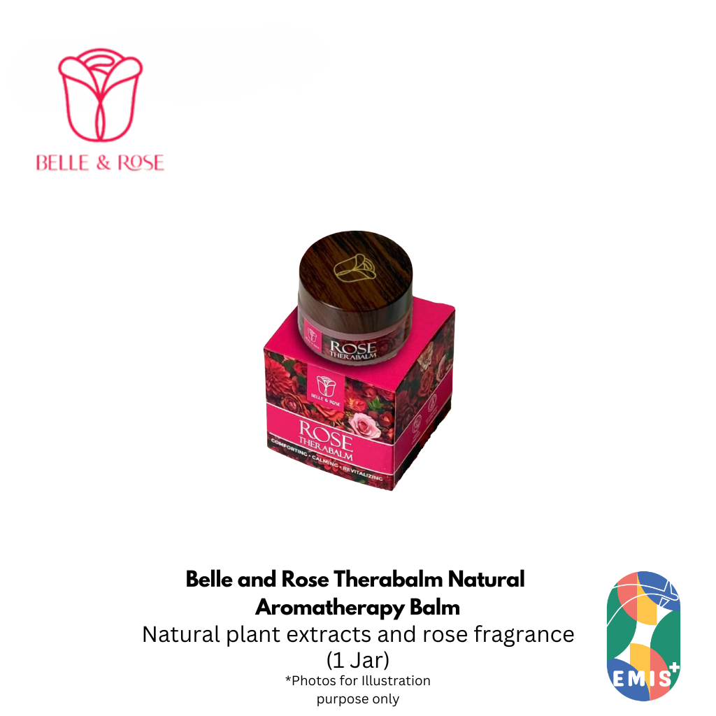 Belle and Rose Therabalm Natural Aromatherapy Balm for Stomach Comfort and Body Relaxation — EMIS+ Singapore