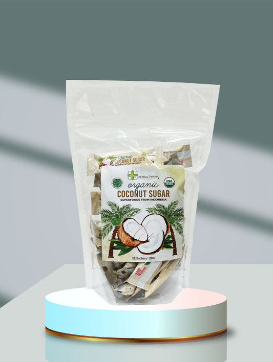 Herbal Pharm Organic Coconut Sugar Sachets 5g x 52 Sachets - Herbal Pharm Singapore