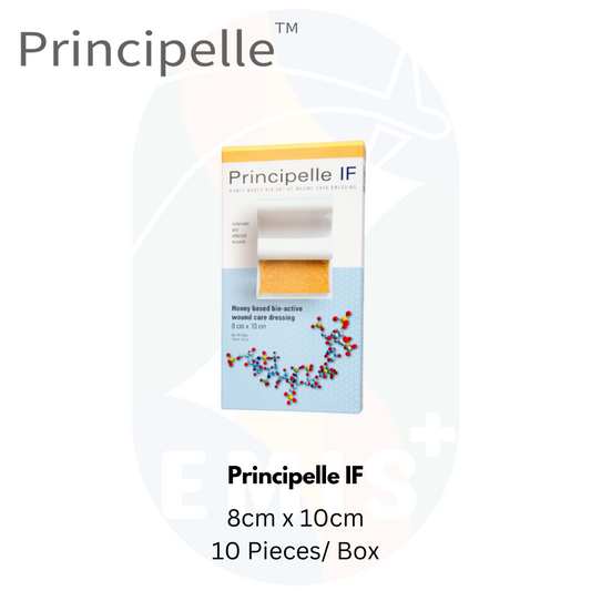Principelle If Medical Grade Honey Bioactive Wound Care Dressing 8cm x 10cm Box of 10
