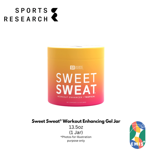 Sweet Sweat® Workout Enhancing Gel Jar – 13.5 oz Thermogenic Topical Gel for Increased Sweat & Improved Warm Up by Sports Res