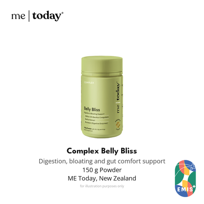 ME Today Complex Belly Bliss Powder with 2 Billion CFU Bacillus Coagulans, 150g