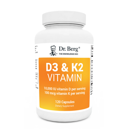 Dr. Berg's D3 & K2 Vitamin: Maximum Strength Support