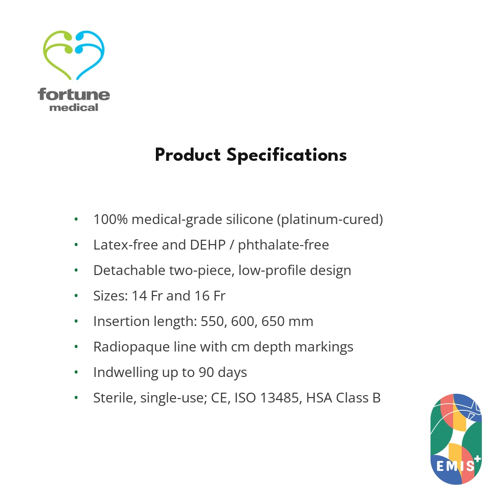 FortuneMed nasogastric tube product specifications