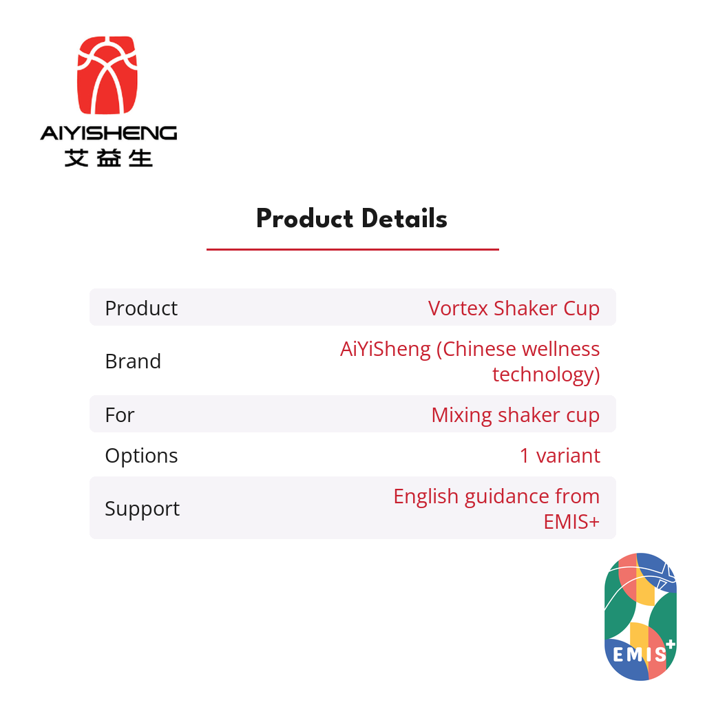 AiYiSheng Vortex Shaker Cup product details