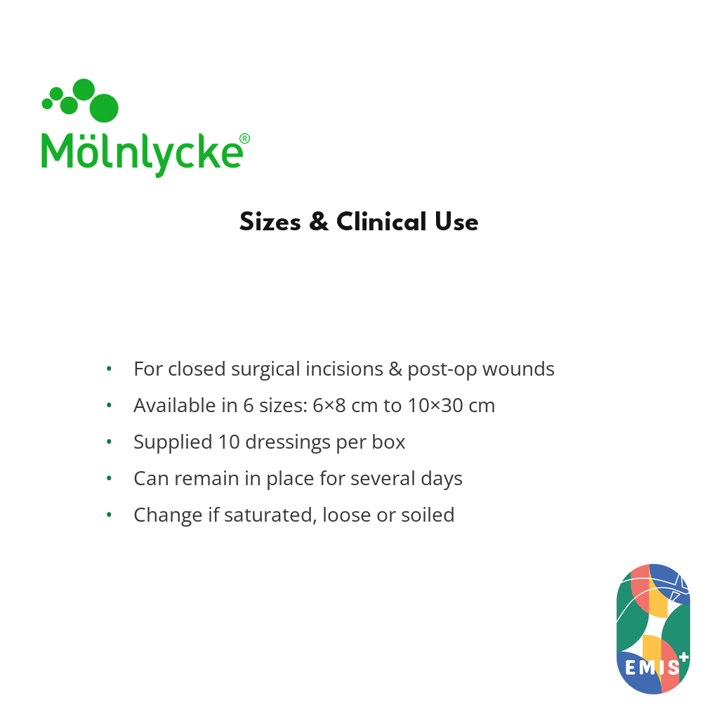 Mepilex Border Post-Op Surgical Dressing — Wound Care, product view 3 | EMIS+ Singapore