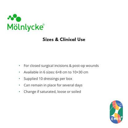 Mepilex Border Post-Op Surgical Dressing — Wound Care, product view 3 | EMIS+ Singapore