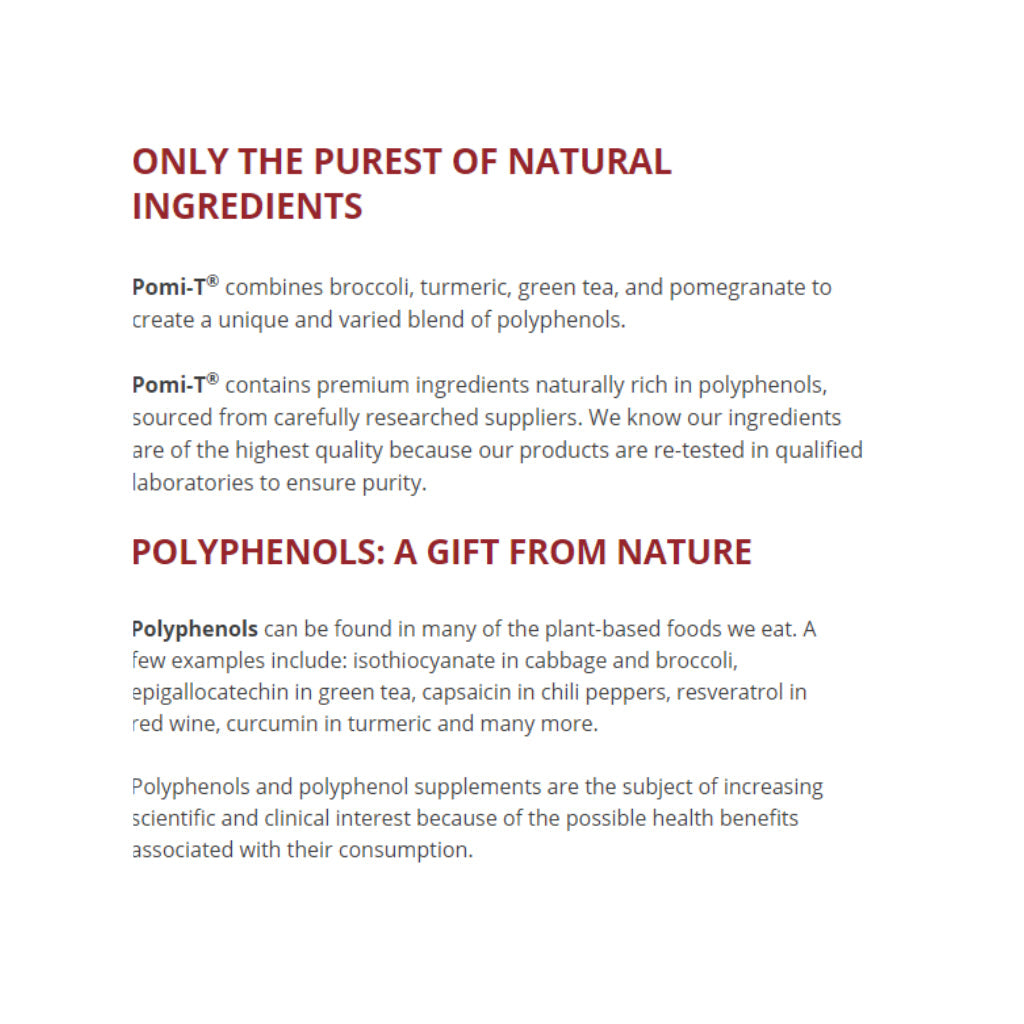 Pomi-T Polyphenol Supplement 60 Capsules