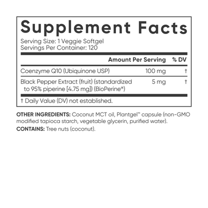 CoQ10 100mg (120 veggie softgels) by Sports Research